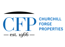 Logo of a reputed property management company established in 1966, featuring bold CFP initials with elegant design.