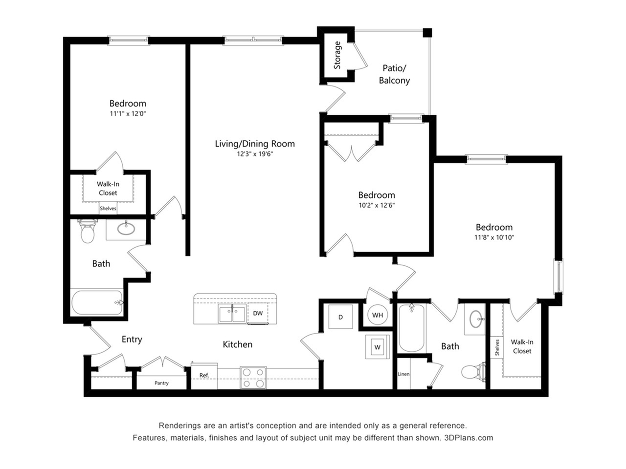 The Majestic 2D Floor Plan Image