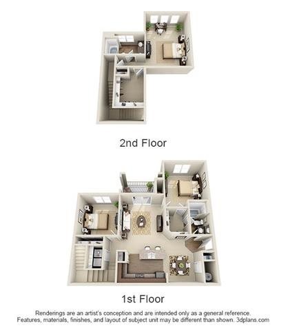 3 Bedroom | 2 Bath | 1550 SF