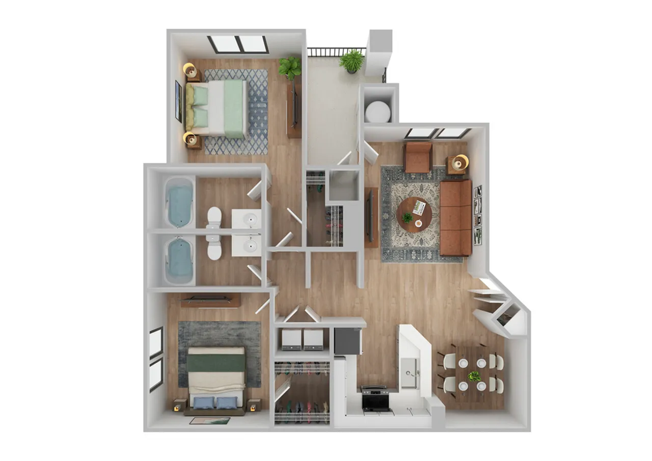 Evergreen Renovated Floor Plan Image