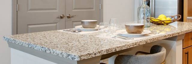 Spacious Granite Countertops in Kitchen