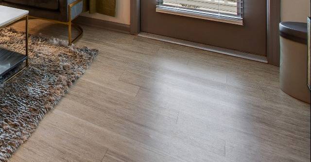Closeup of Hardwood-Style Flooring in Living Area
