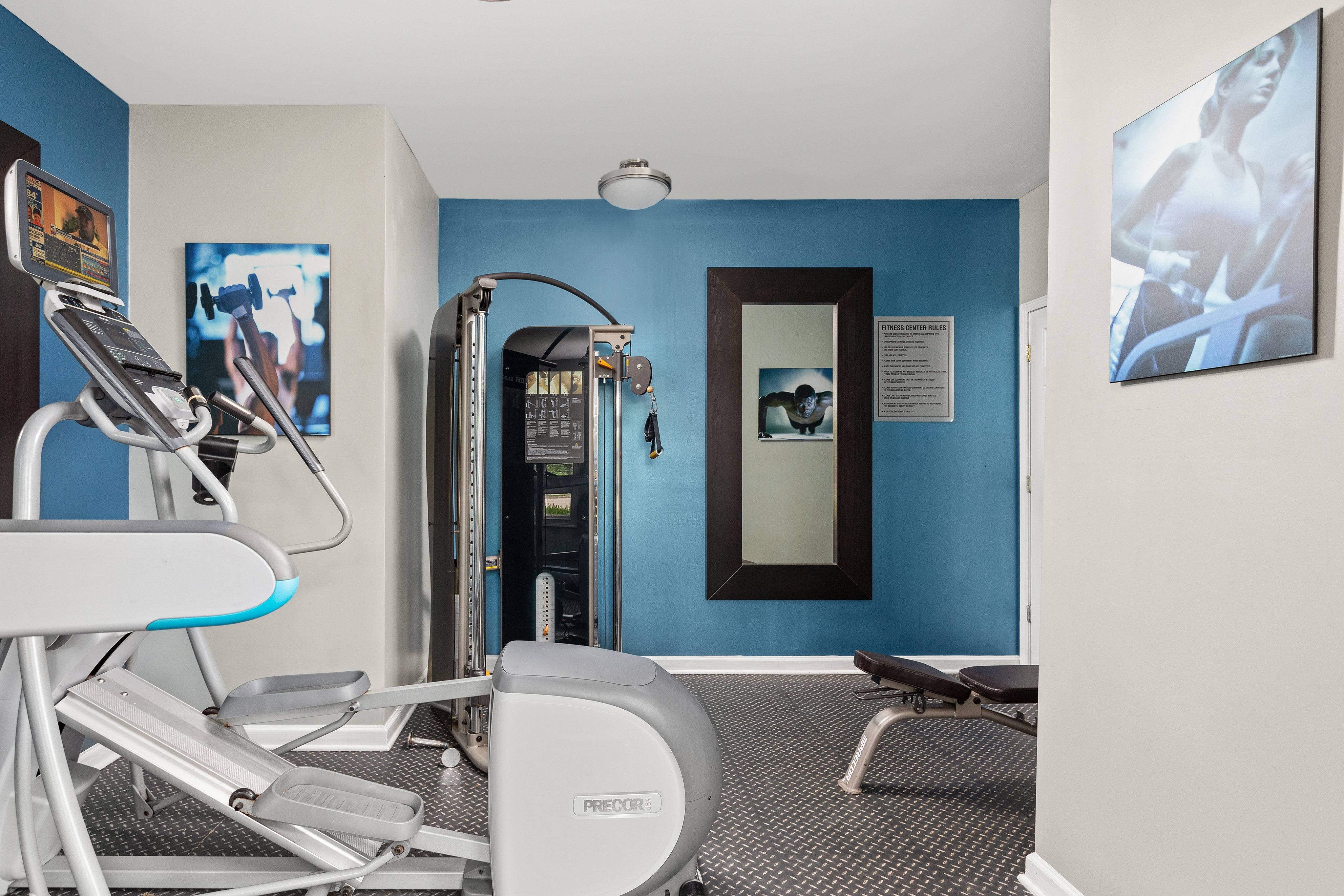 Fitness Center with Cardio and Free Weights