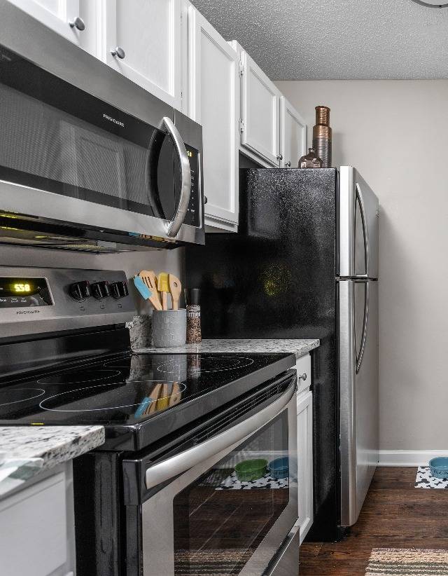 Stainless Steel Appliances in Kitchen