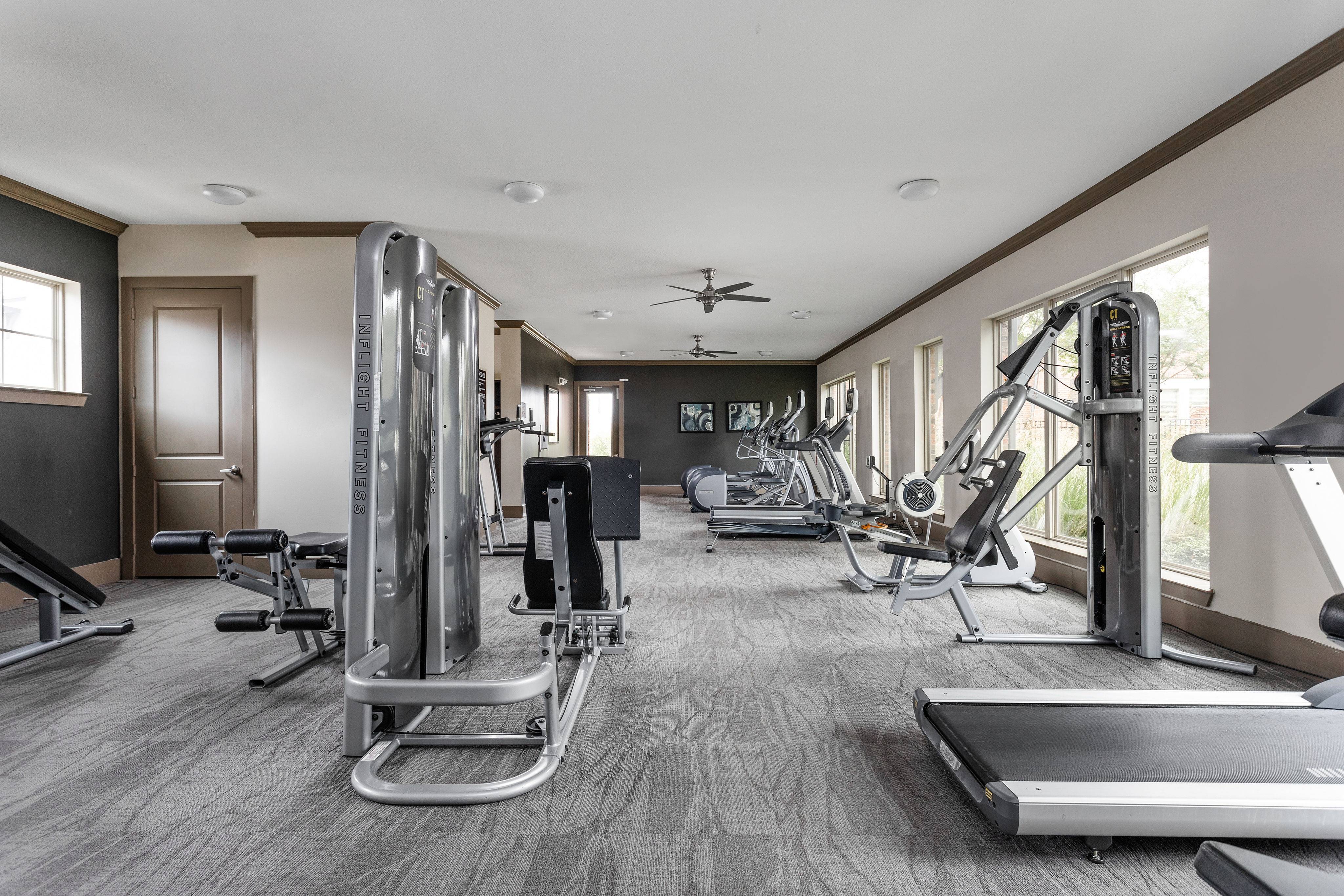 Fitness Center with Cardio and Free Weights