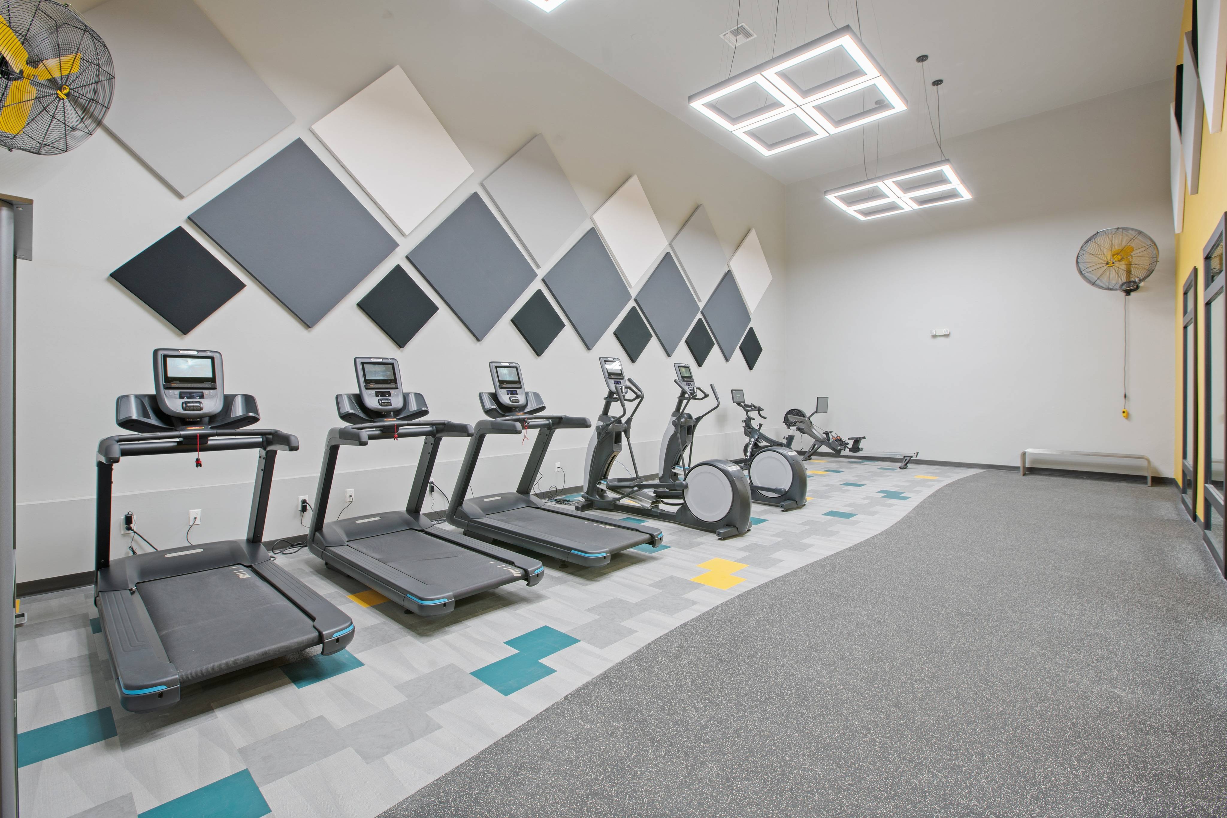 Fitness Center with Cardio and Free Weights