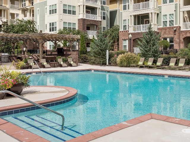Swimming Pool with Lounge Chairs
