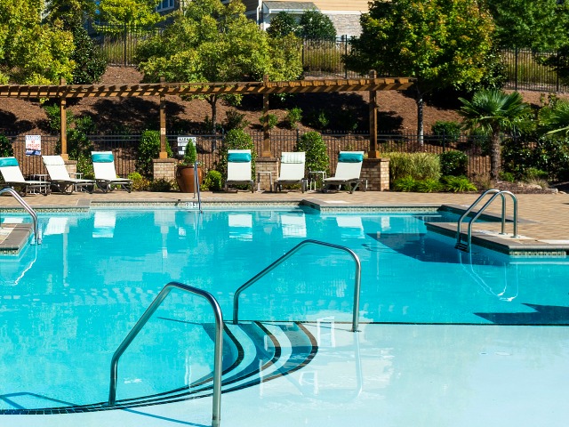 Swimming Pool with Lounge Chairs
