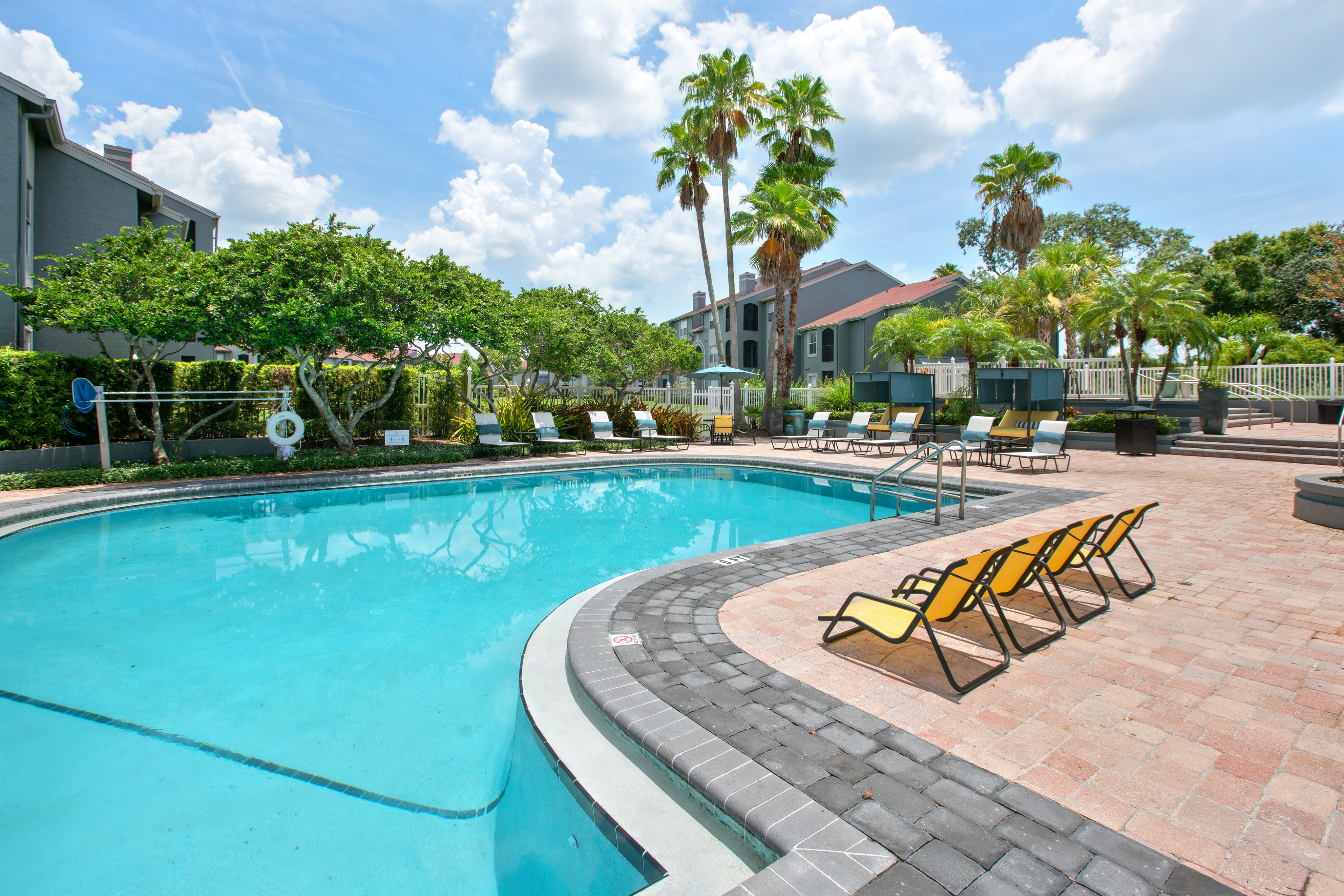 Swimming Pool with Lounge Chairs