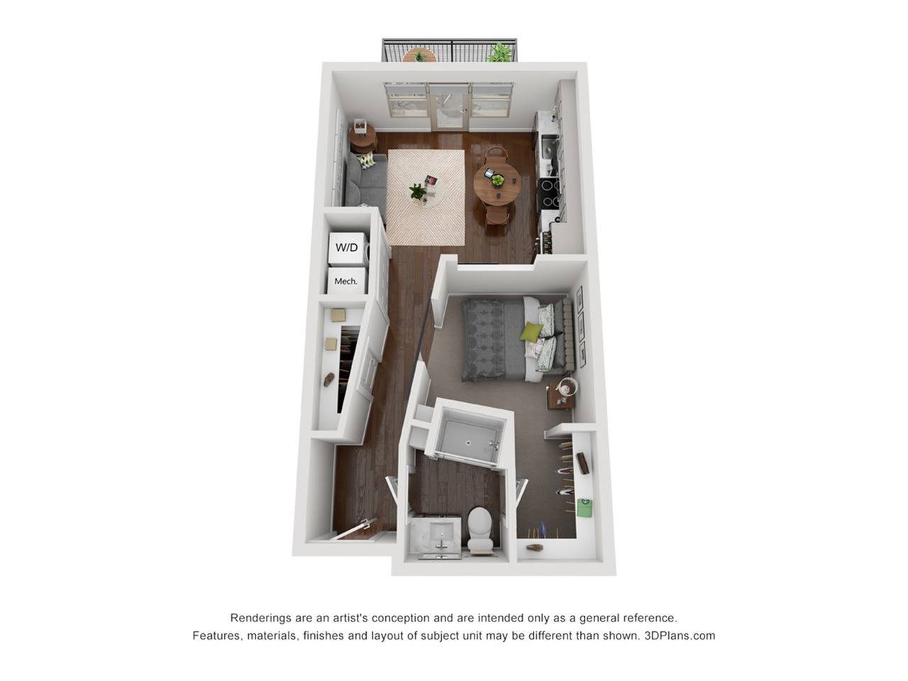 Studio 1 Bed Apartments Check Availability L3 at Green Leaf Lofts