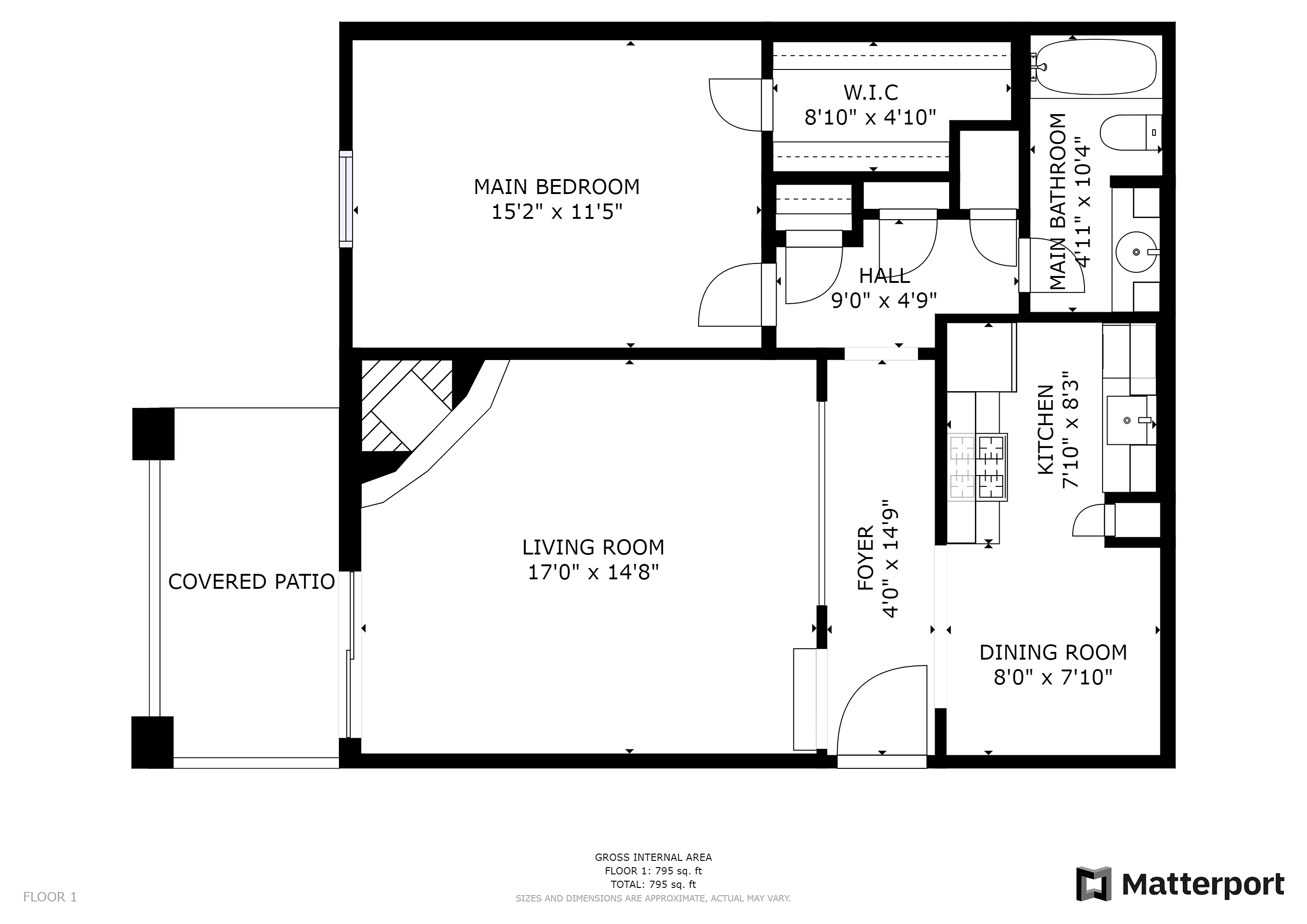1 bedroom