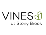 Elegant logo for Vines at Stony Brook featuring a green vine motif, representing luxurious and eco-friendly living.