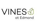 Elegant logo for Vines at Edmond showcasing modern and minimalist design.