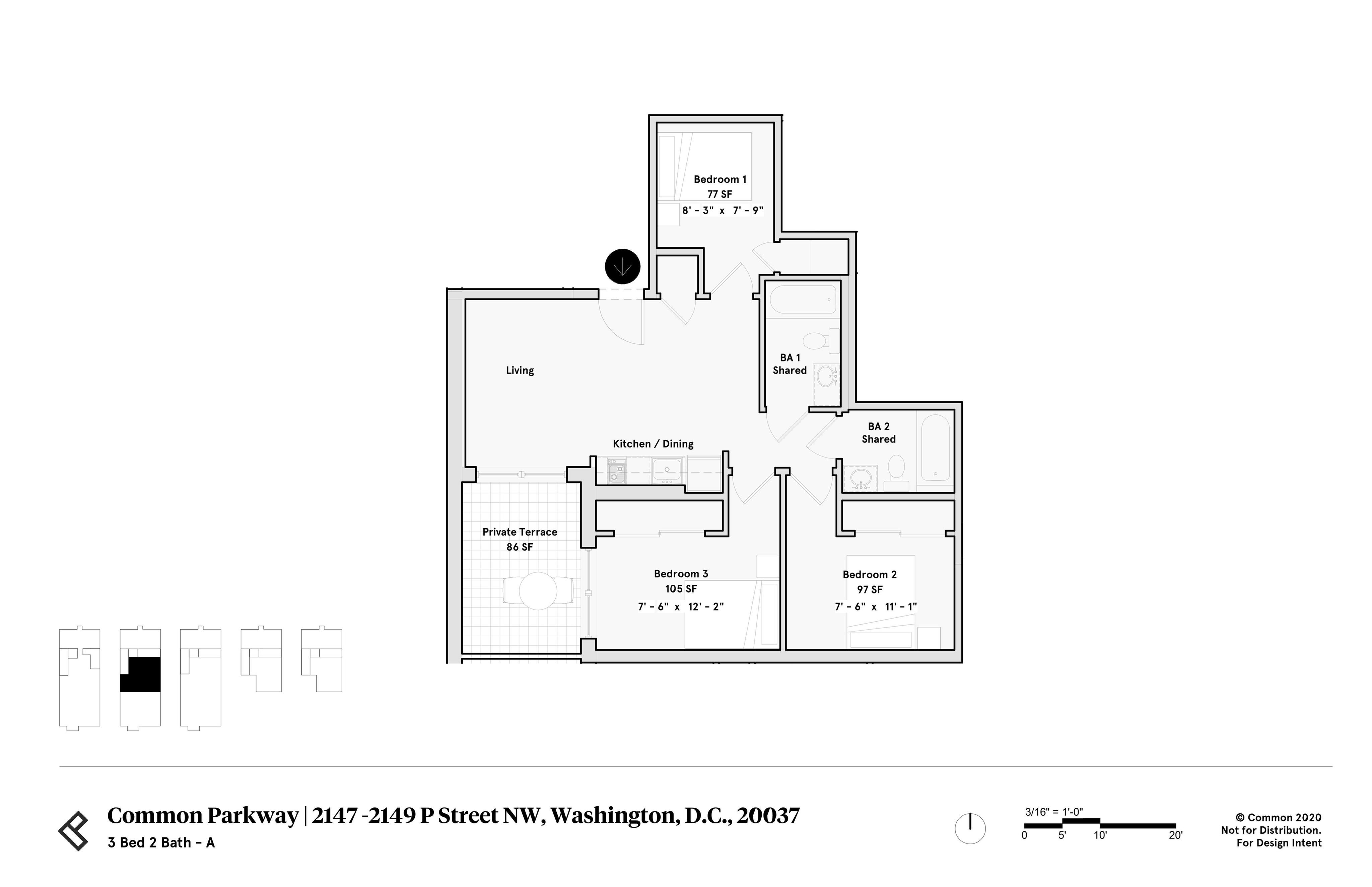 3 4 Bed Apartments Check Availability Common Parkway