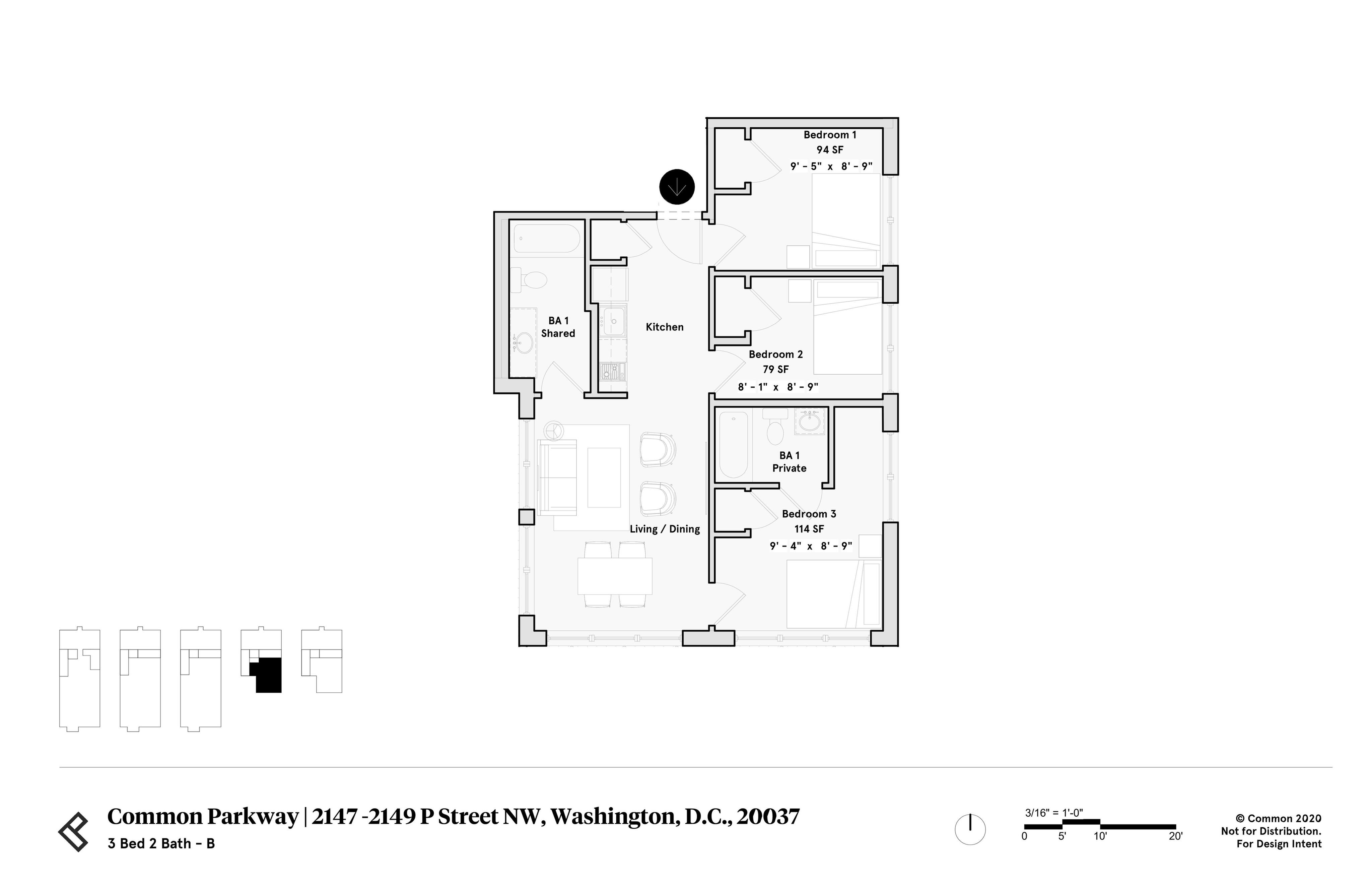 3 4 Bed Apartments Check Availability Common Parkway