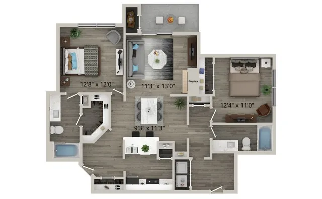 Two Bedroom Two Bath