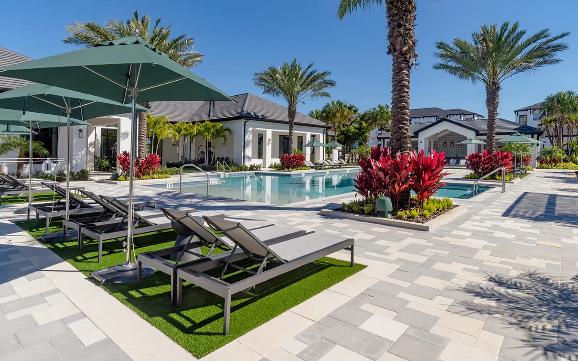 Pool with lounge chairs