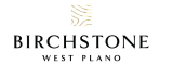 Elegant Birchstone West Plano logo featuring a sophisticated design with modern accents.
