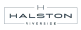 Halston Riverside logo in sleek, modern typography, promising luxury and sophistication.