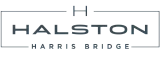 Elegant Halston Harris Bridge logo featuring sophisticated typography and clean lines.