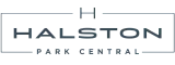 Halston Park Central logo featuring sleek, modern typography and design.