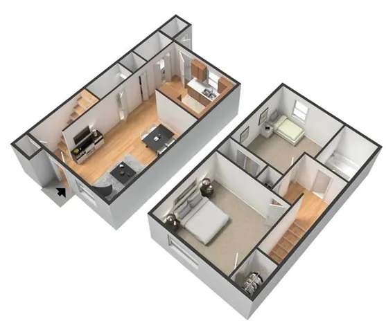 Two Bedroom Floor Plan