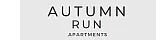 Elegant Autumn Run Apartments logo featuring a stylized house design in grayscale.