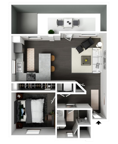 agave_1bedroom_650SF