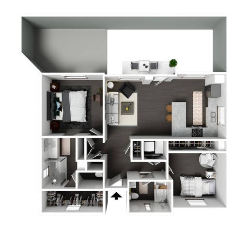 saguaro_2bedroom_995SF