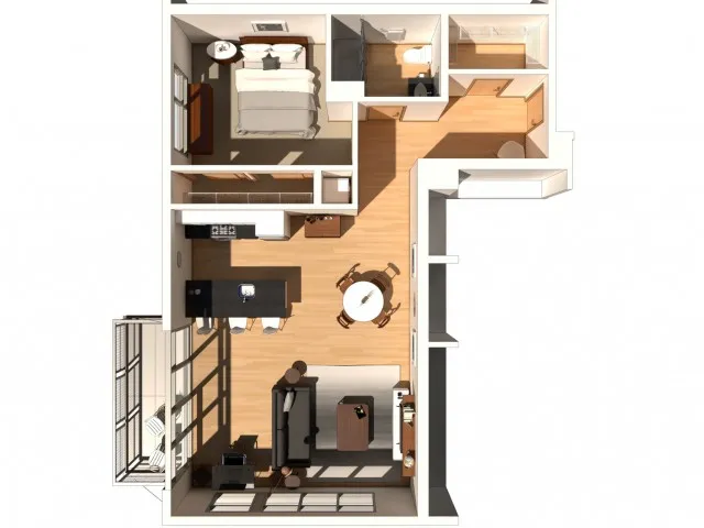 Flourish - 1 Bed / 1 Bath - 884 SF