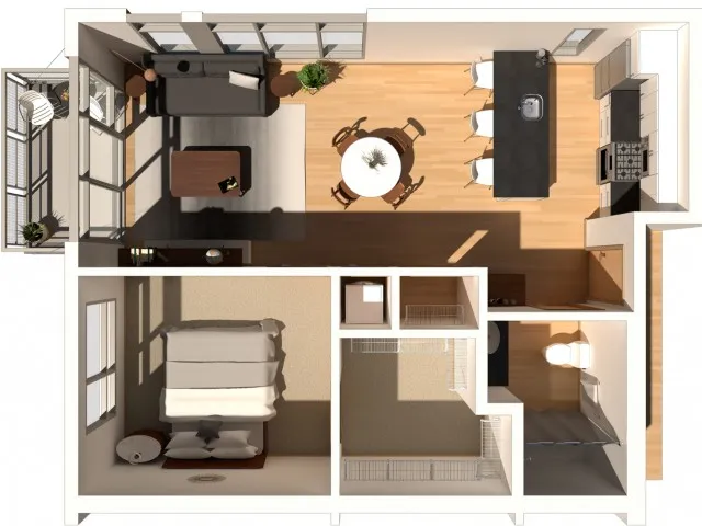 Terra - 1 Bed / 1 Bath - 700 SF
