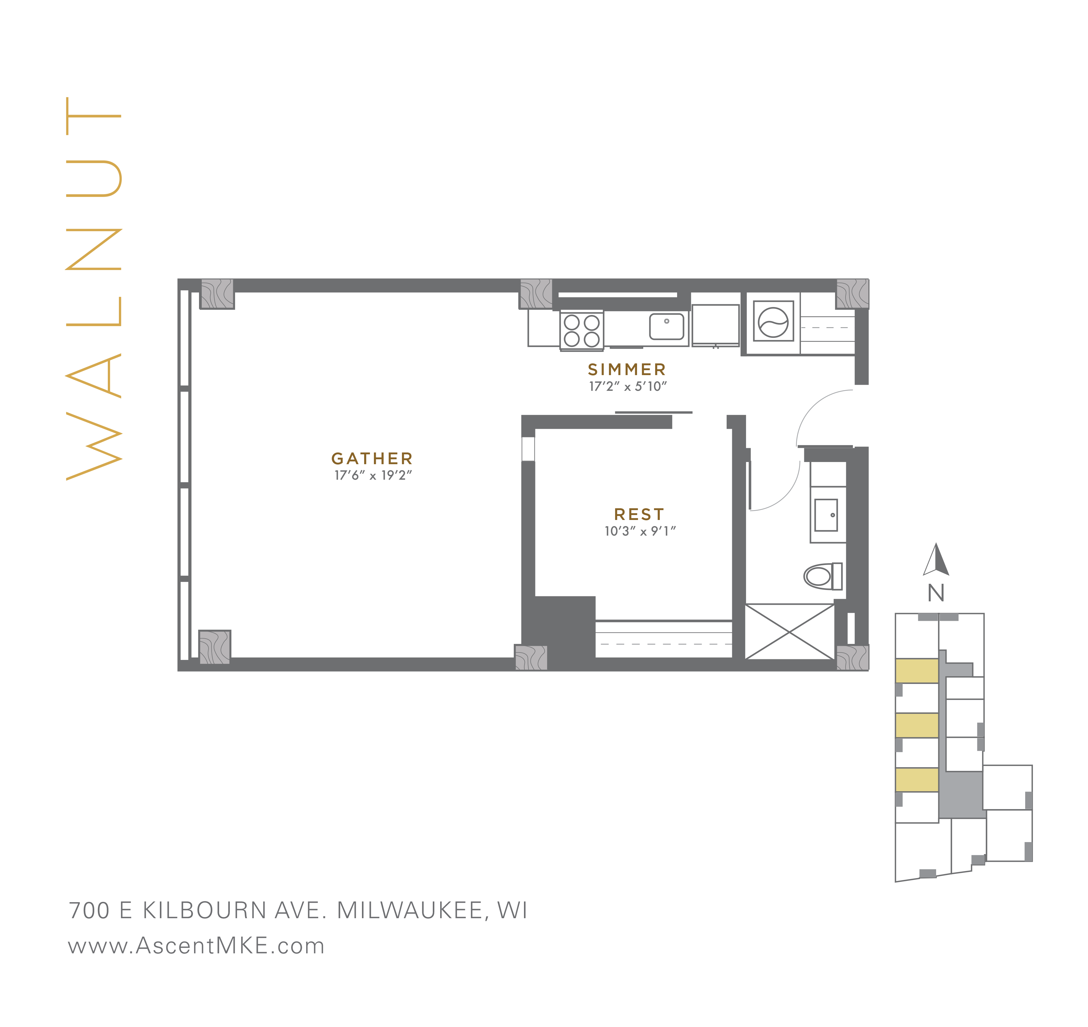 Walnut floor plan 2D