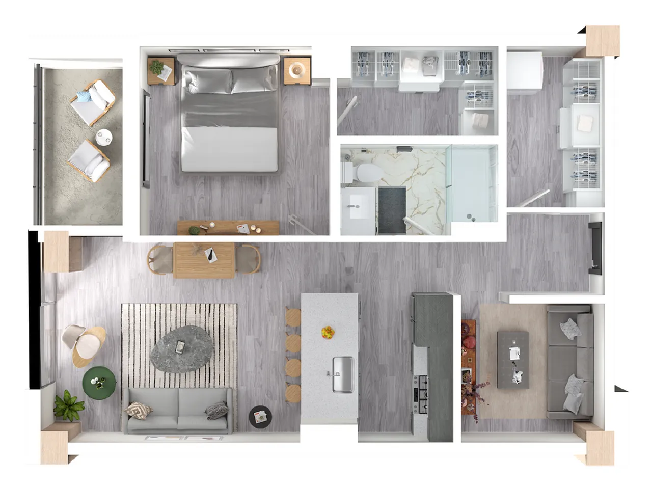 Cherry Floor Plan 3D