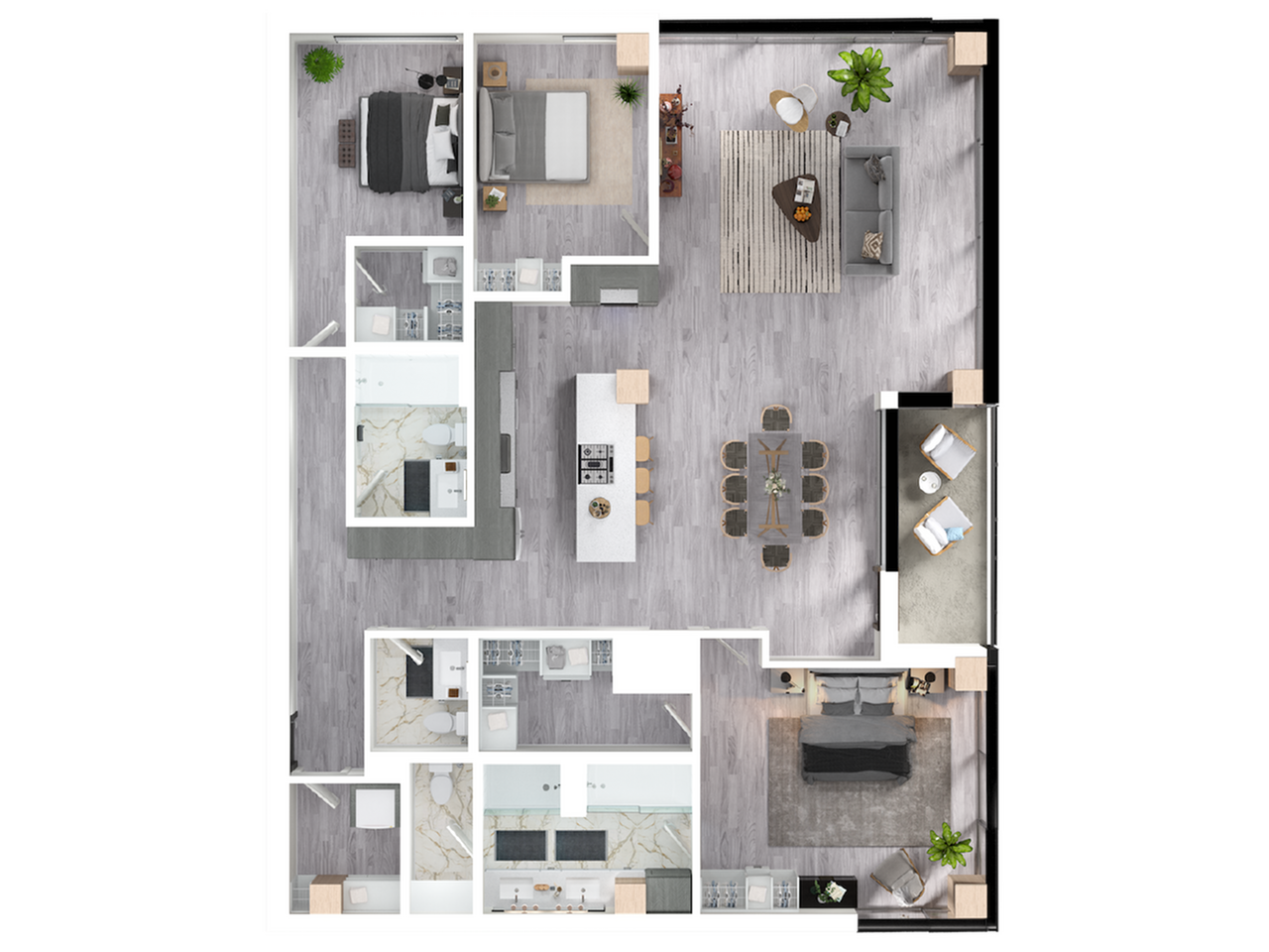 Fir floor plan 3D