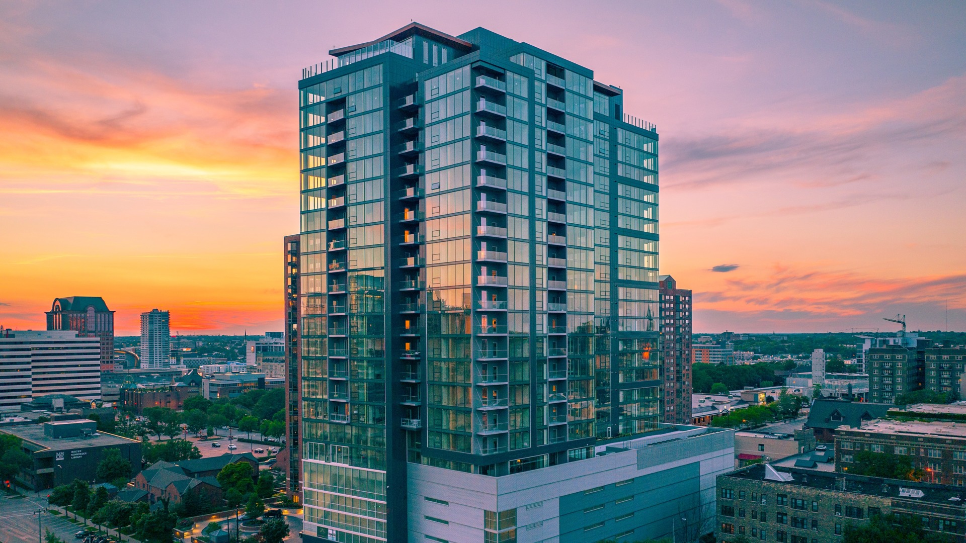 ascent exterior sunset