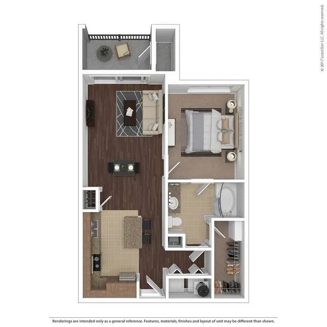 1 bedroom 1 bath floor plan