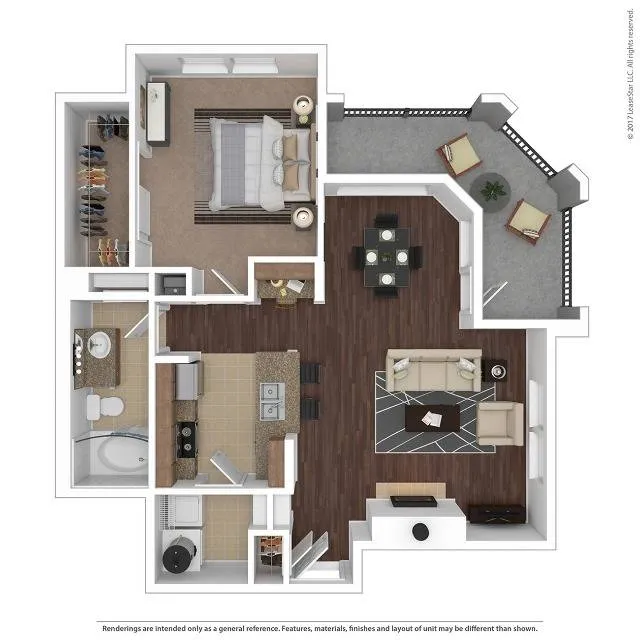 1 bedroom 1 bath floor plan