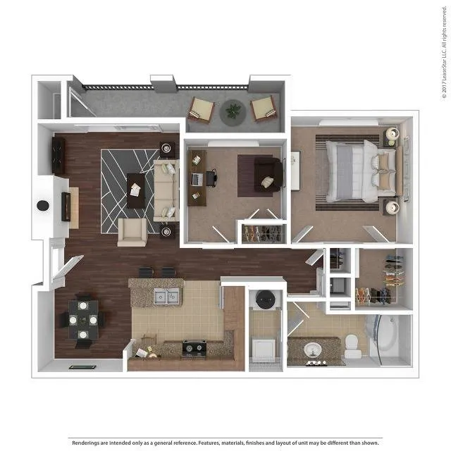1 bedroom 1 bath floor plan