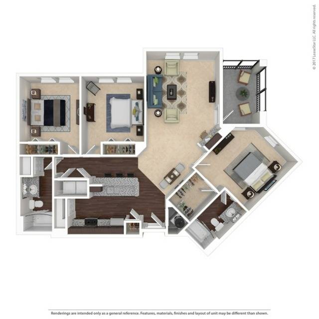 Spacious Three Bedroom and Two Bathroom with Open Concept