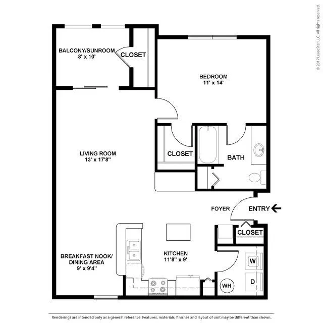 One Master Bedroom One Bathroom
