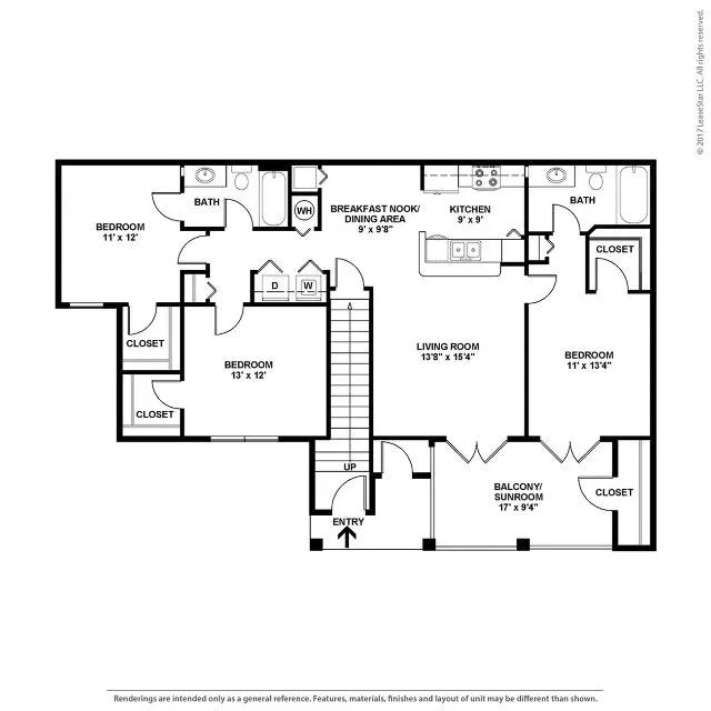Spacious Three Bedroom and Two Bathroom with Open Concept