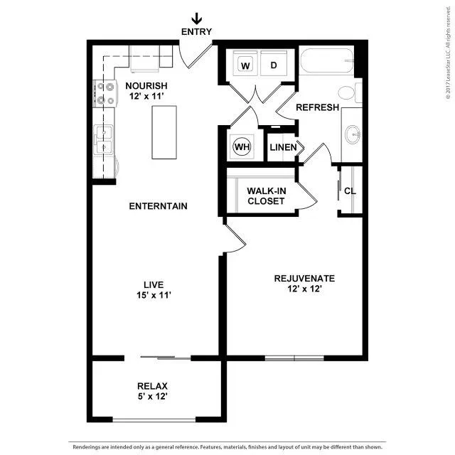 One Master Bedroom One Bathroom