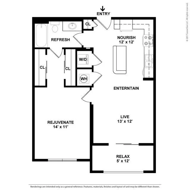 One Master Bedroom One Bathroom