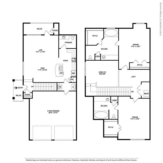 Spacious Two Bedroom 2.5 Bathroom with Open Concept and Patio