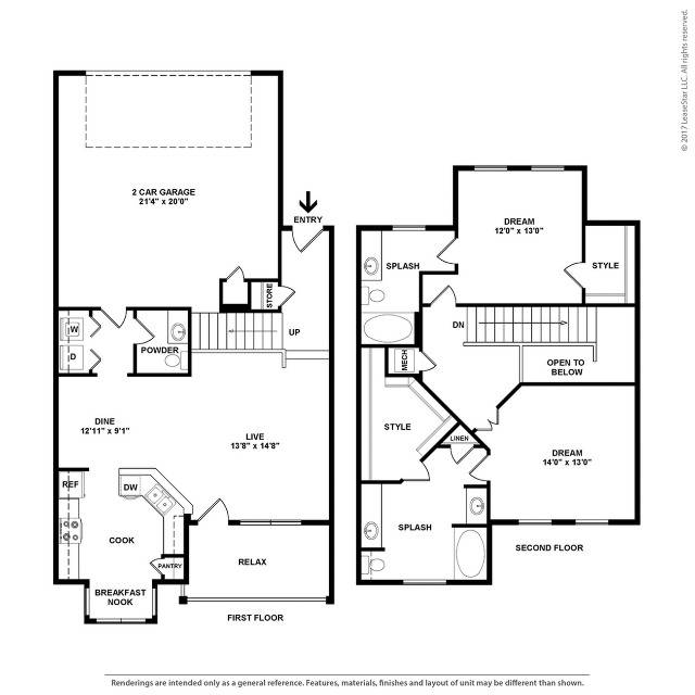 Spacious Three Bedroom and 2.5 Bathroom with Open Concept