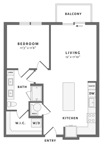 One bedroom