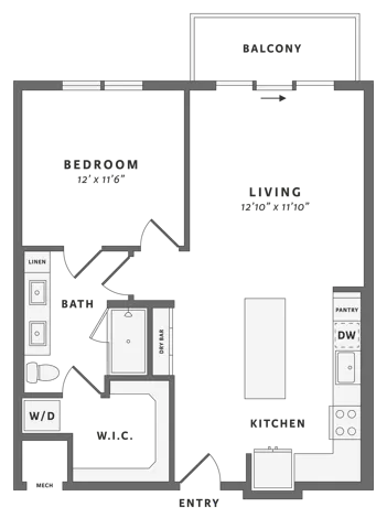 One bedroom