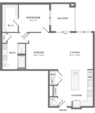 One bedroom