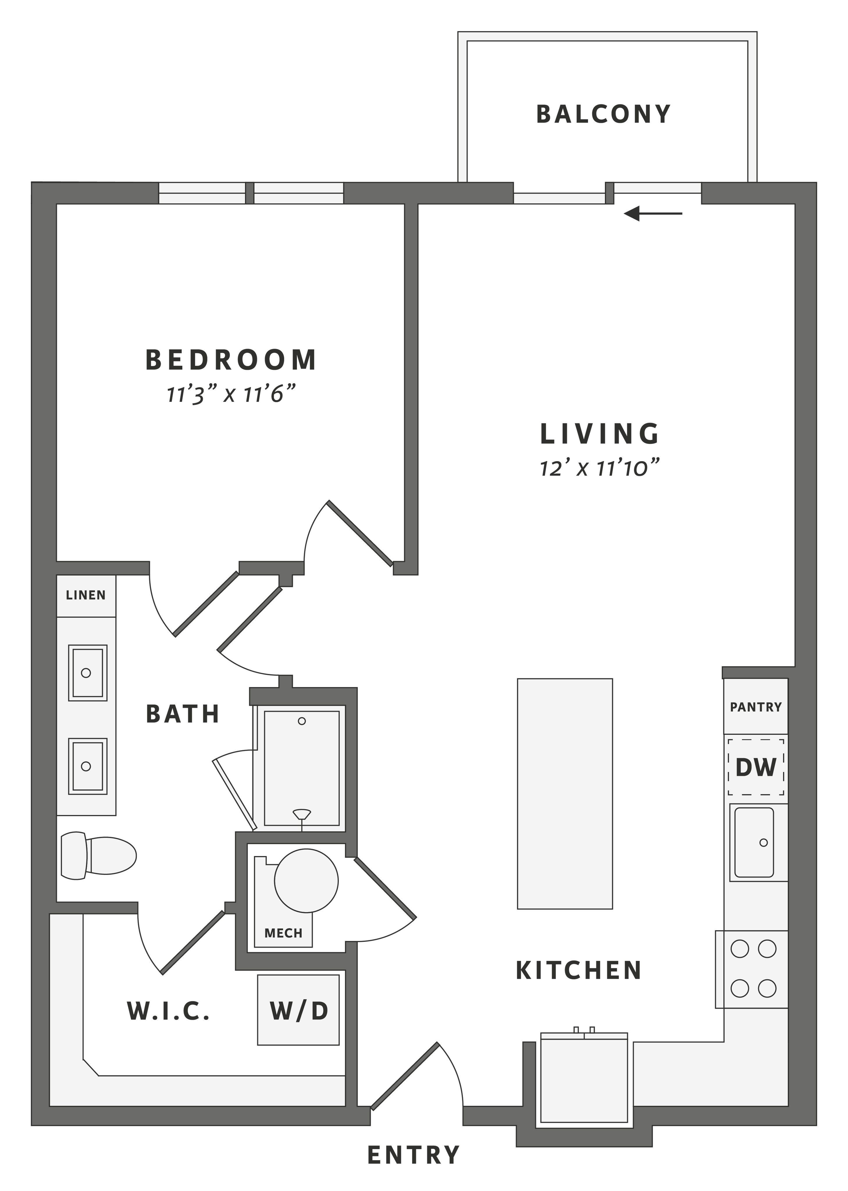 One bedroom