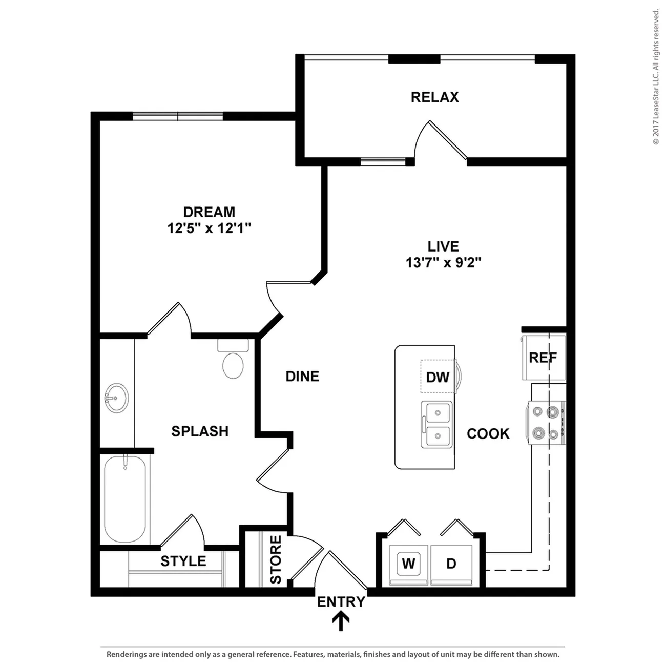 One Master Bedroom One Bathroom